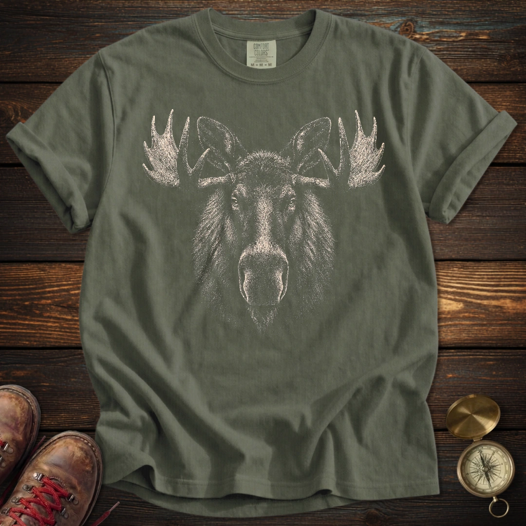 Moose Archival Portrait T-Shirt