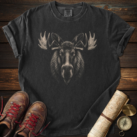Moose Archival Portrait T-Shirt