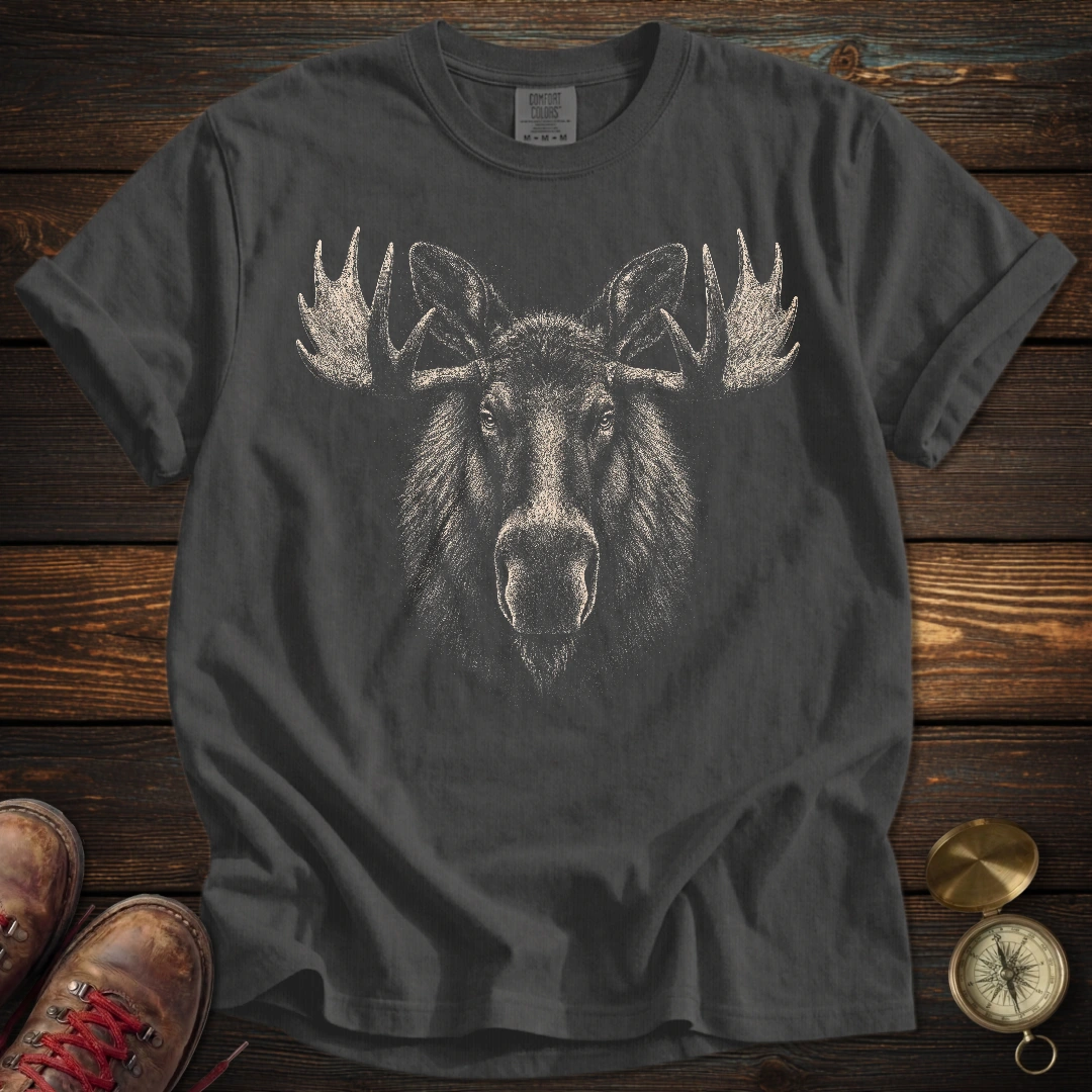 Moose Archival Portrait T-Shirt