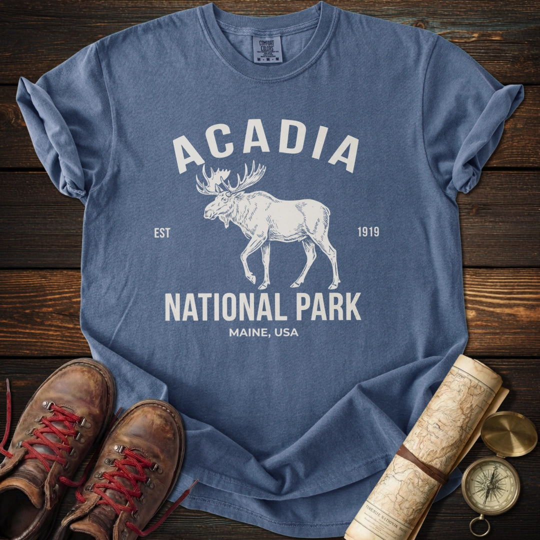 Acadia Vintage Moose T-Shirt