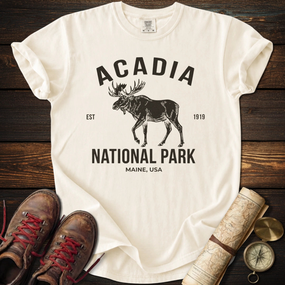 Acadia Vintage Moose T-Shirt