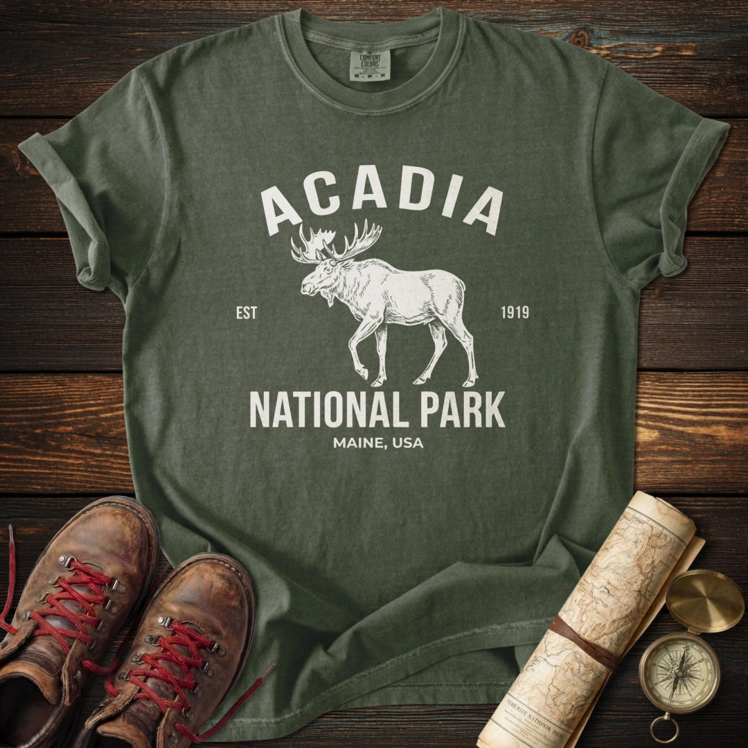 Acadia Vintage Moose T-Shirt