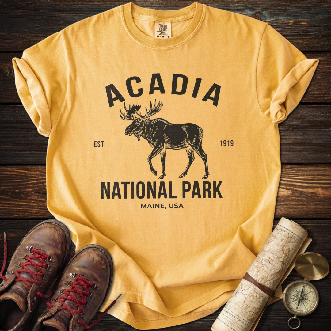 Acadia Vintage Moose T-Shirt