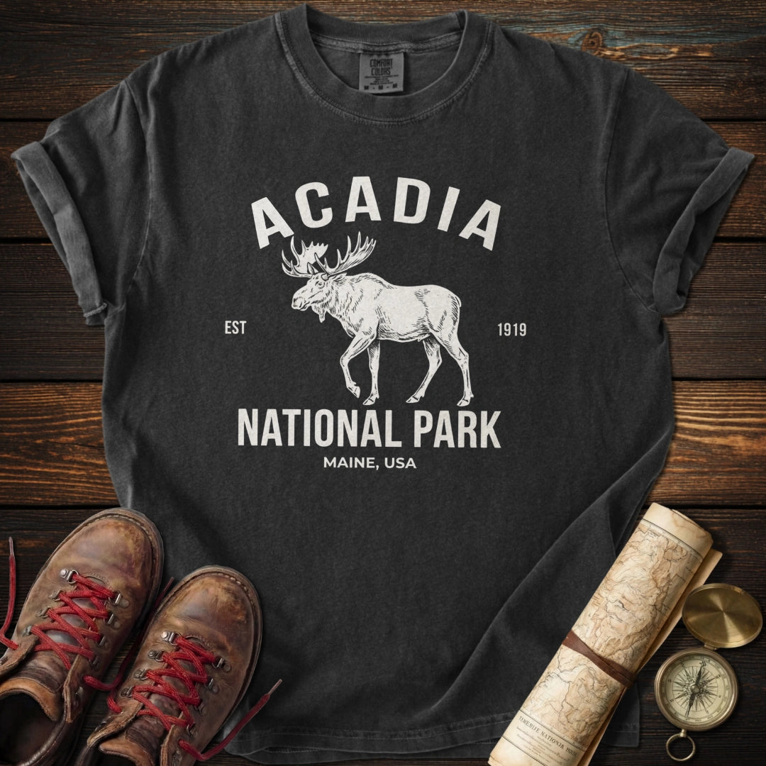 Acadia Vintage Moose T-Shirt