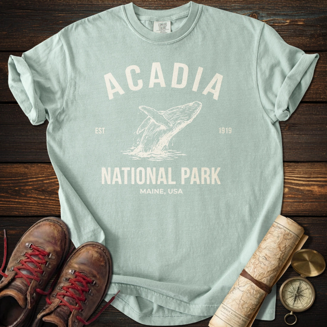 Acadia National Park Whale T-Shirt
