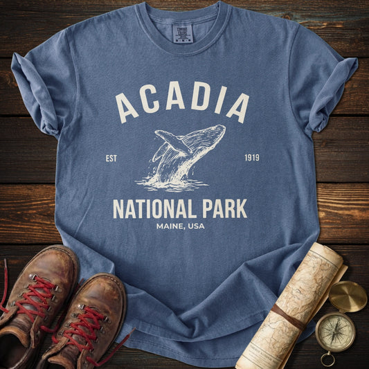 Acadia National Park Whale T-Shirt