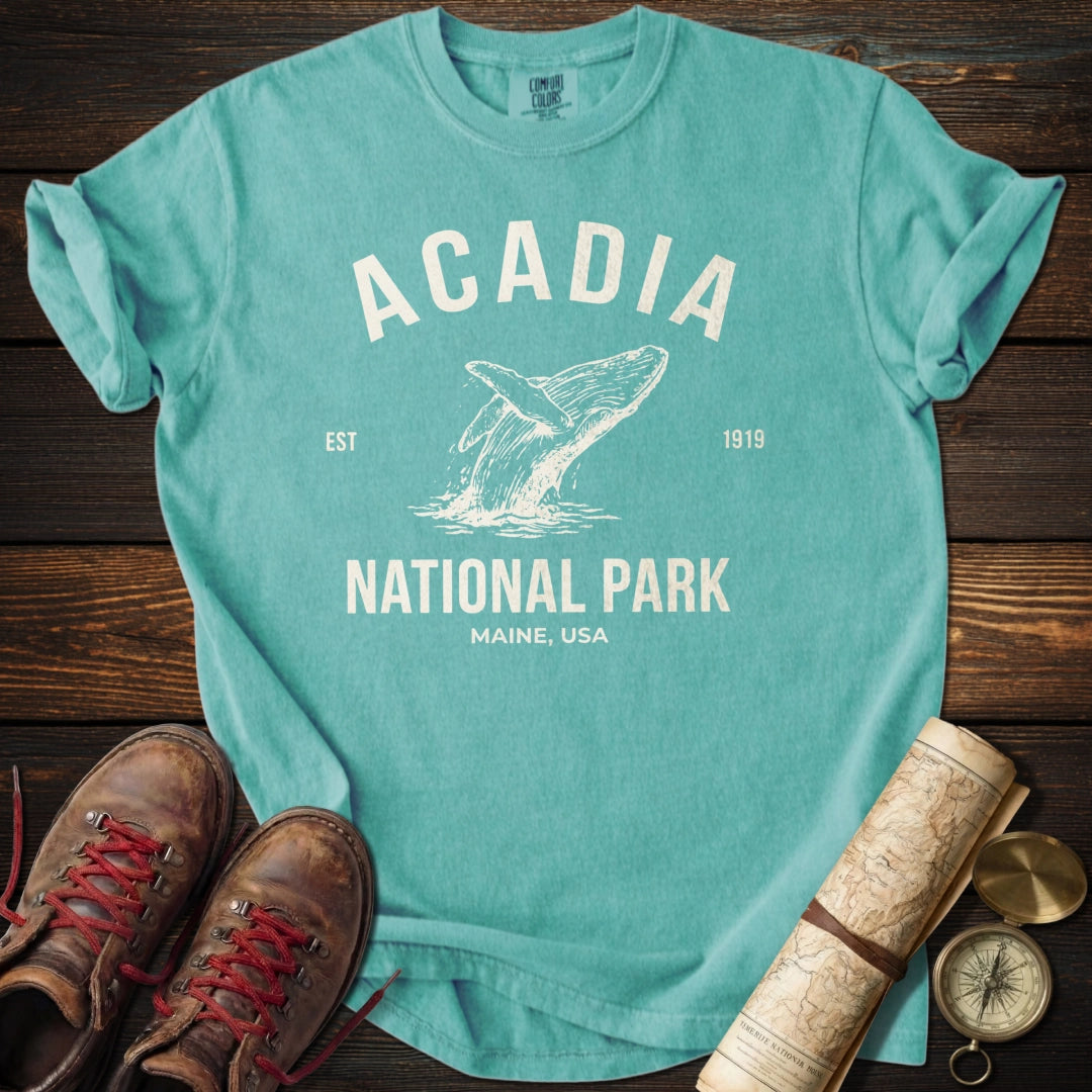 Acadia National Park Whale T-Shirt