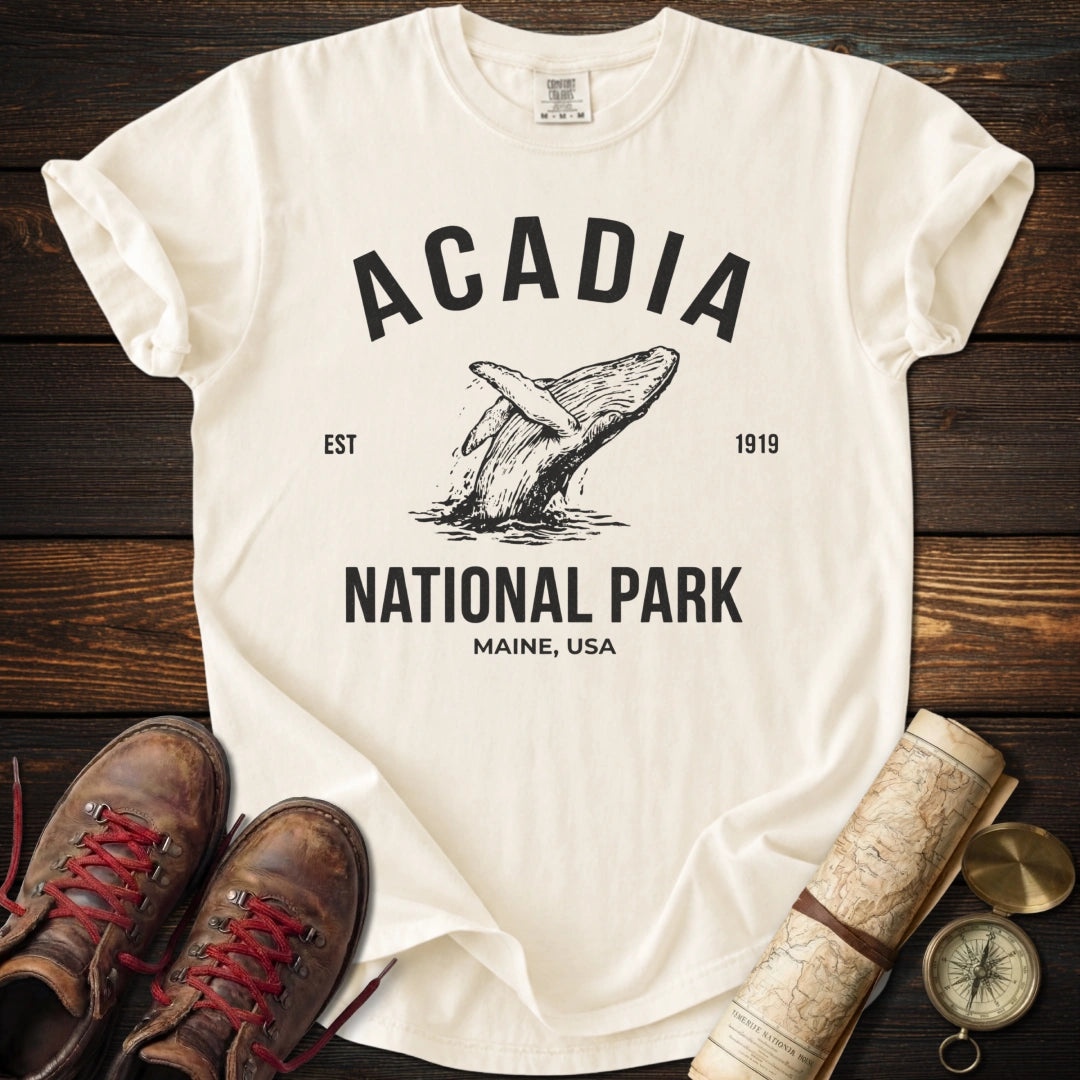 Acadia National Park Whale T-Shirt