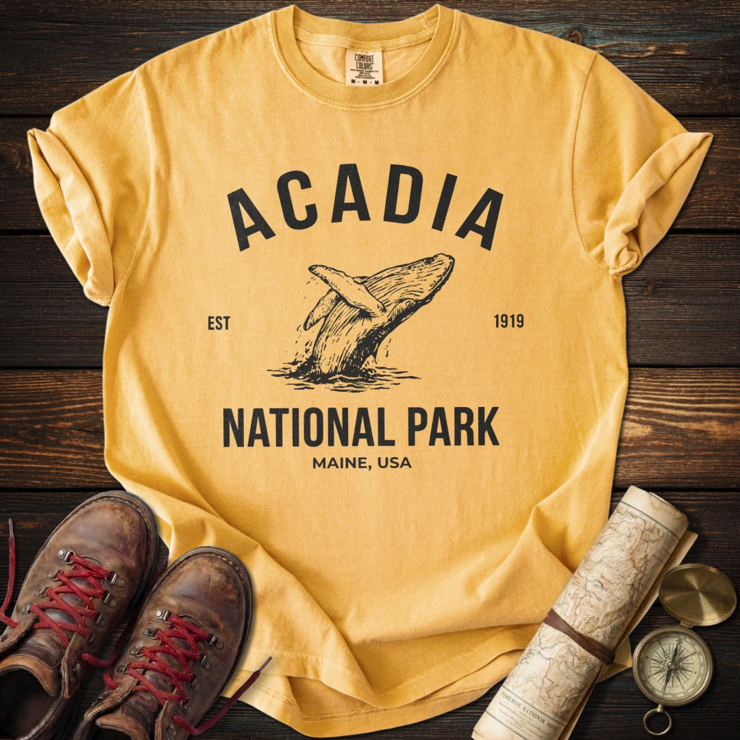 Acadia National Park Whale T-Shirt