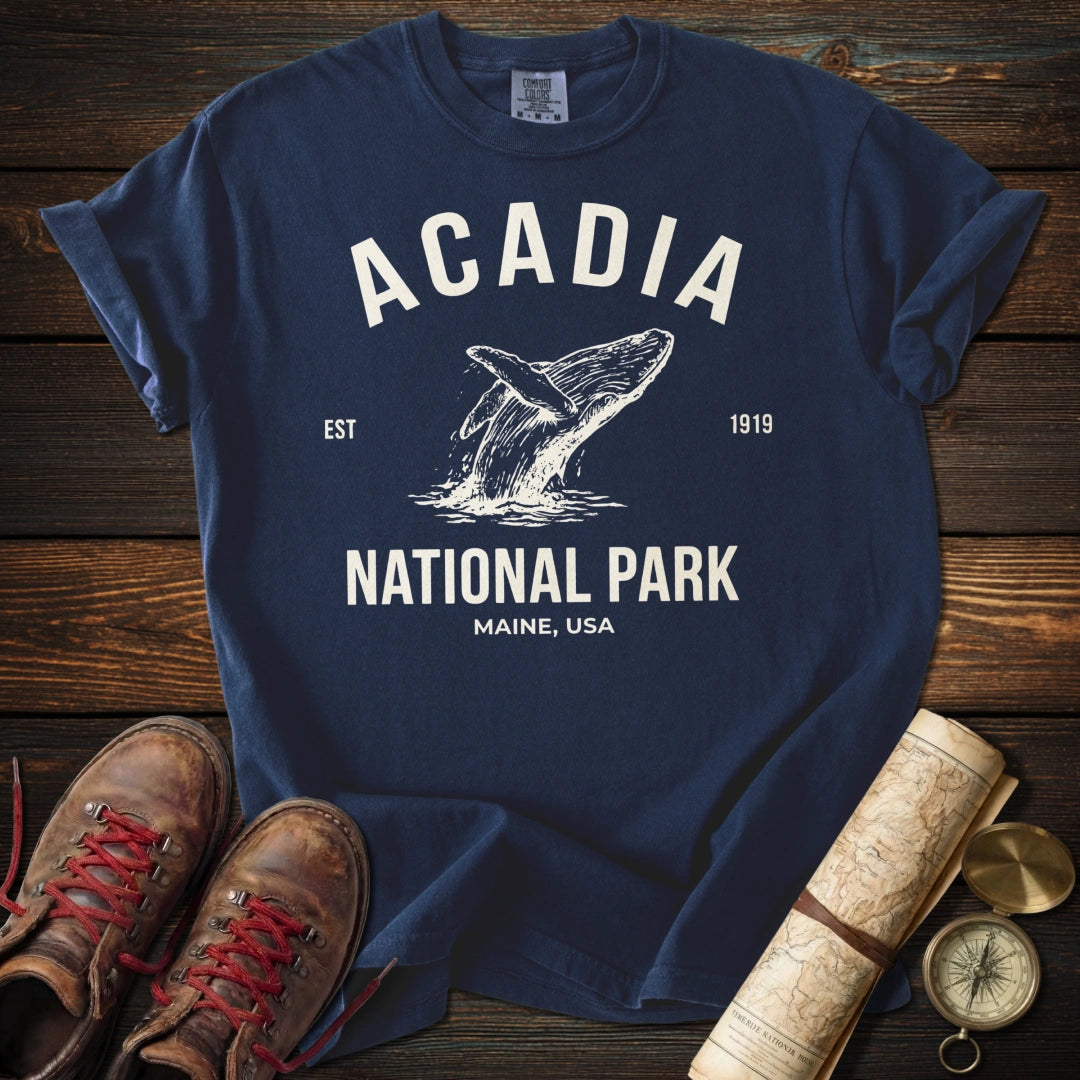 Acadia National Park Whale T-Shirt