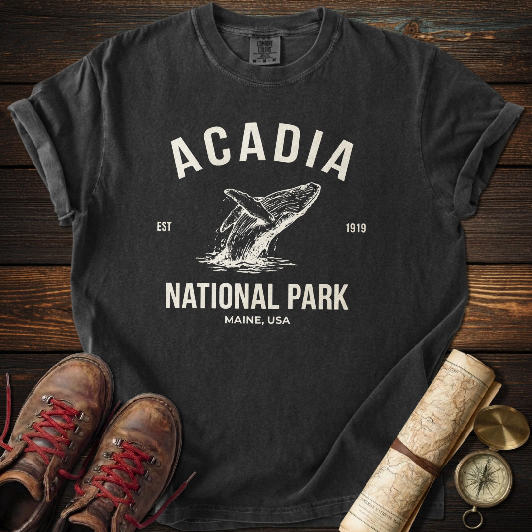 Acadia National Park Whale T-Shirt