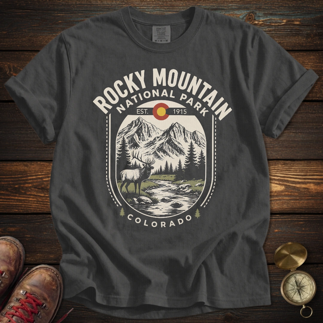 Rocky Mountain Vintage Badge T-Shirt