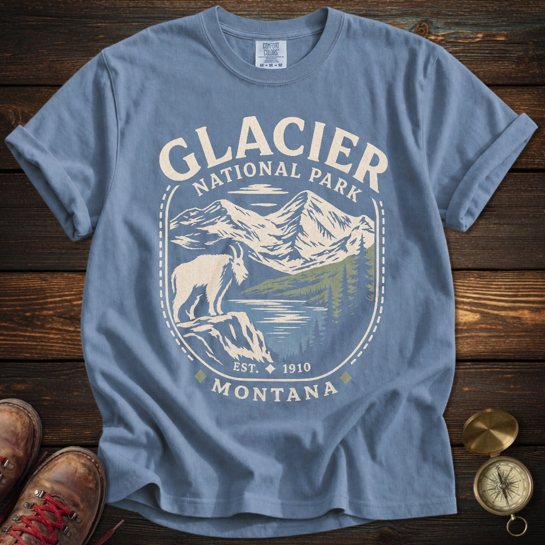 Vintage Glacier Montana Goat T-Shirt