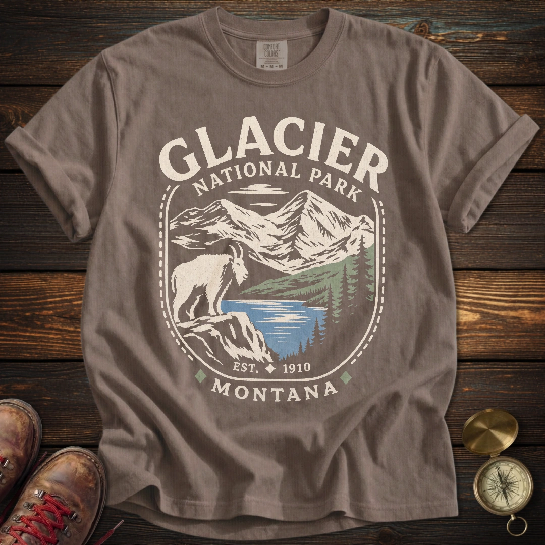 Vintage Glacier Montana Goat T-Shirt