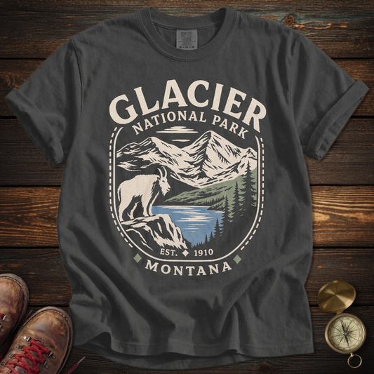 Vintage Glacier Montana Goat T-Shirt