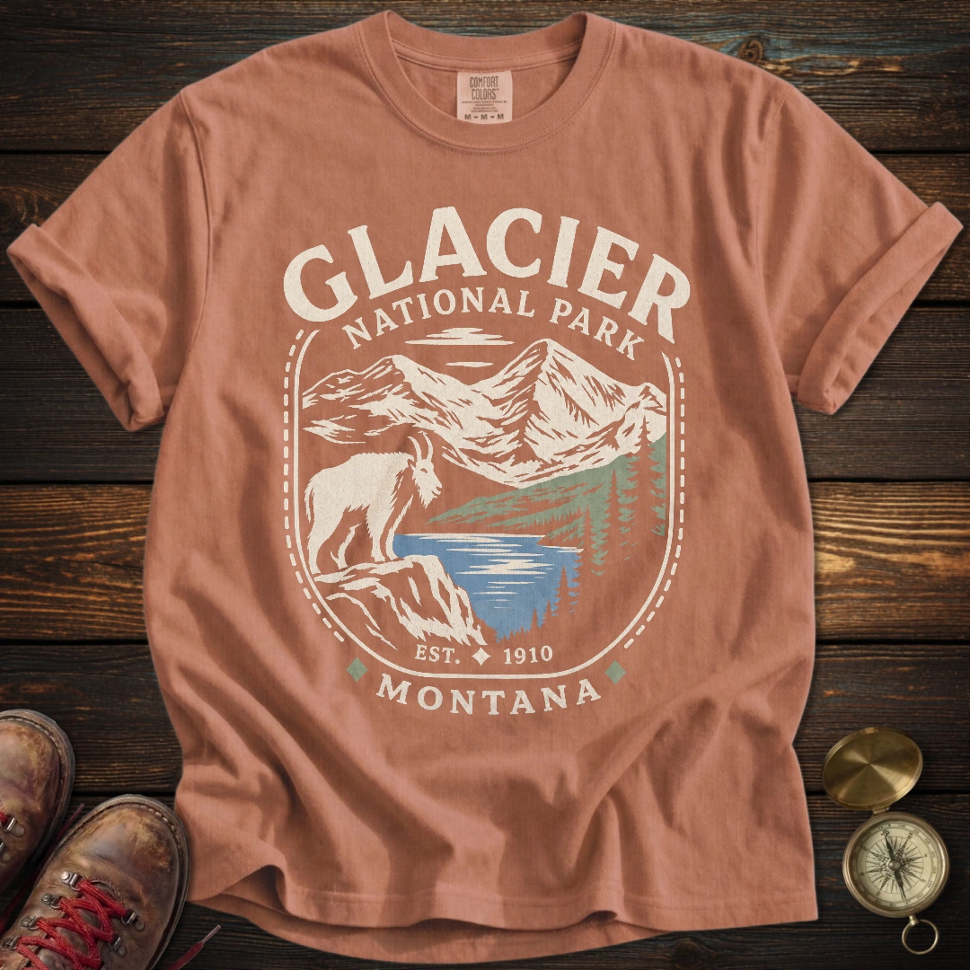 Vintage Glacier Montana Goat T-Shirt