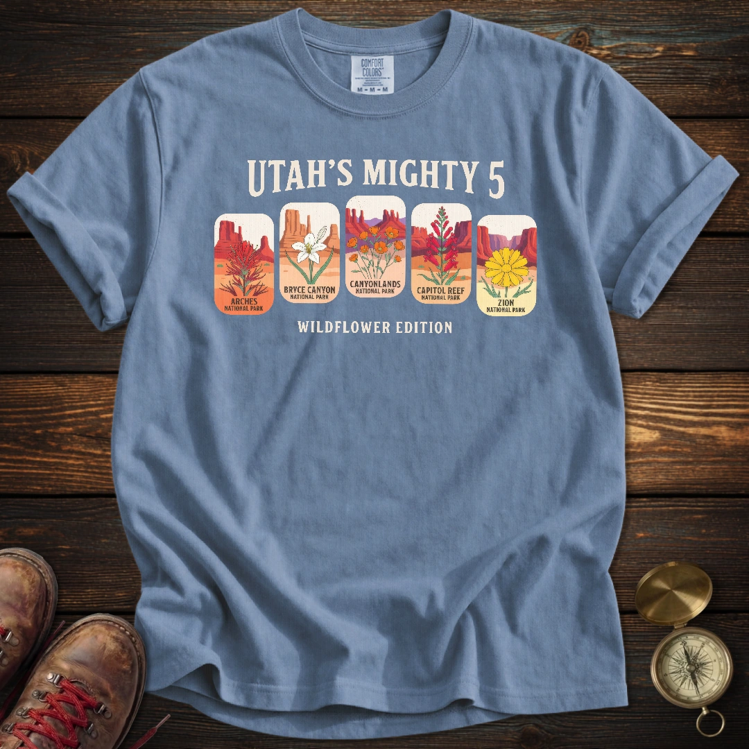 Utah's Mighty 5 Wildflower T-Shirt
