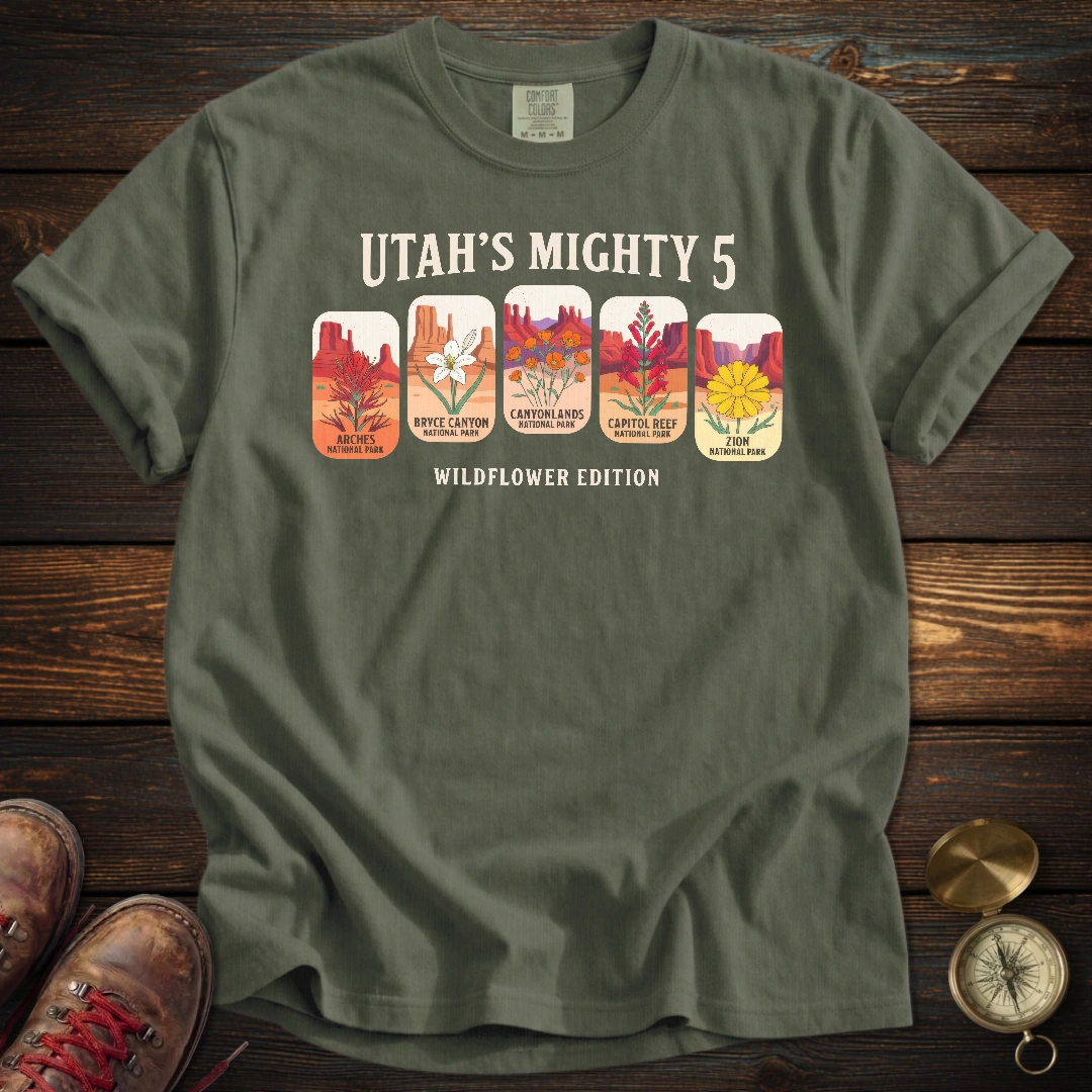 Utah's Mighty 5 Wildflower T-Shirt