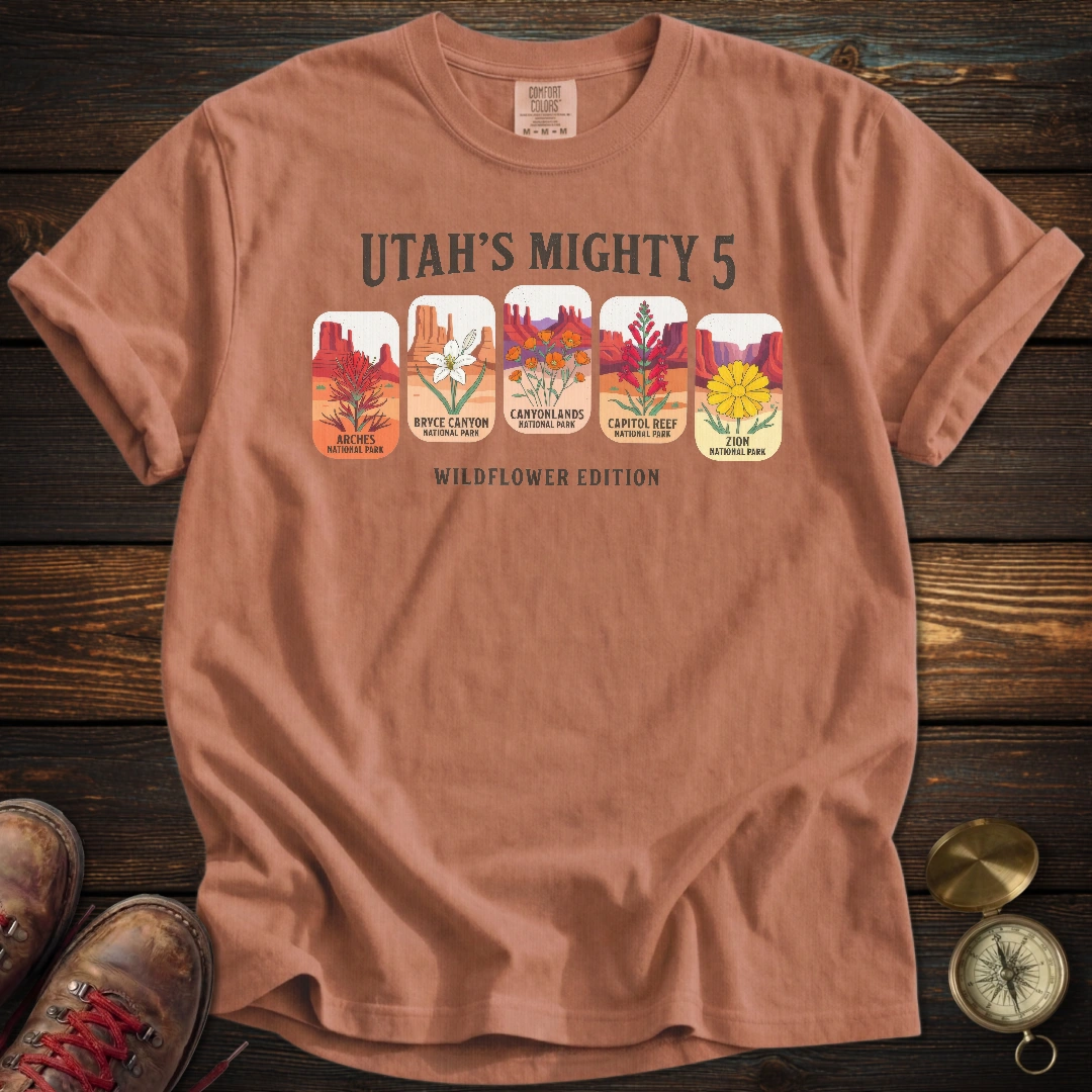Utah's Mighty 5 Wildflower T-Shirt