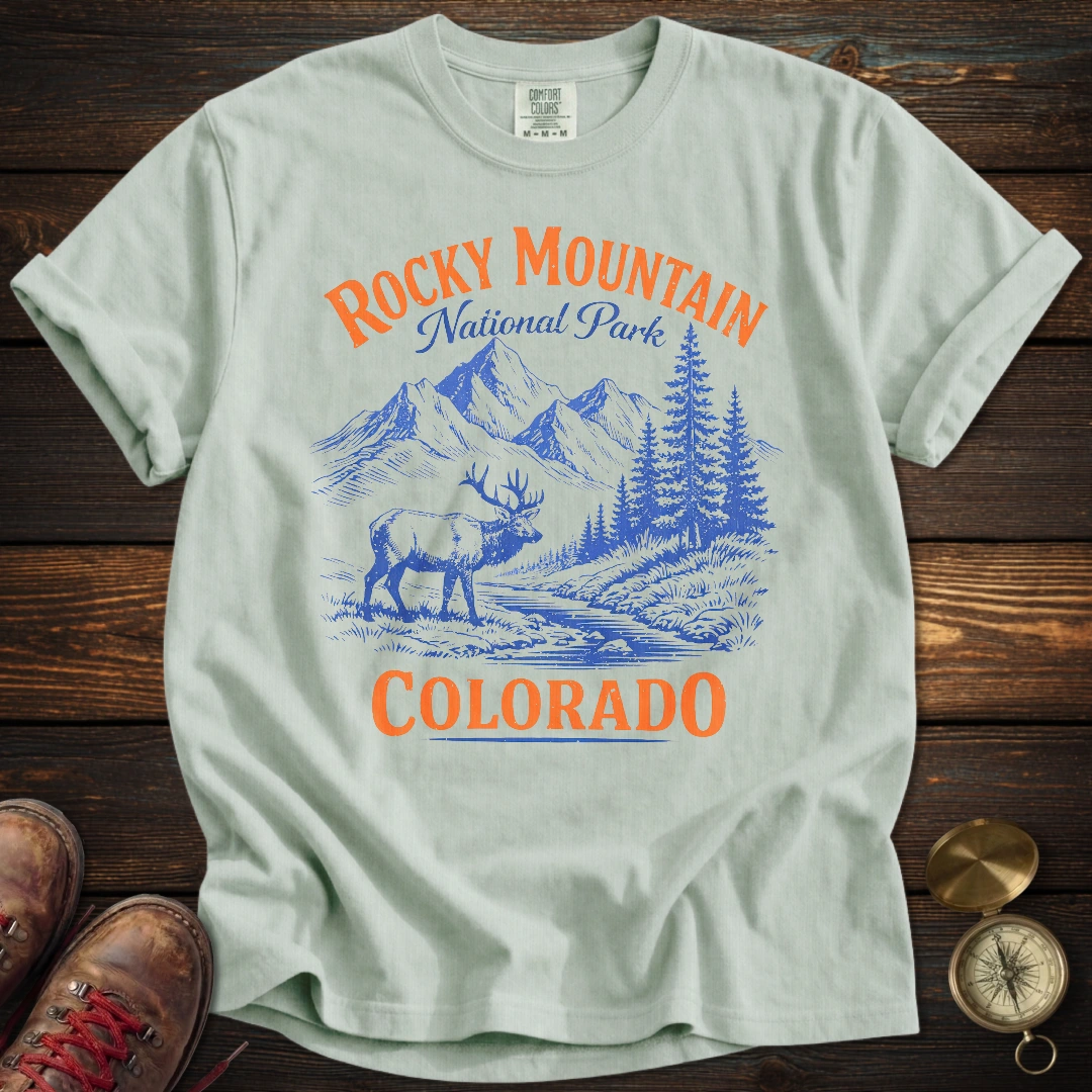 Retro Rocky Mountain National Park T-Shirt