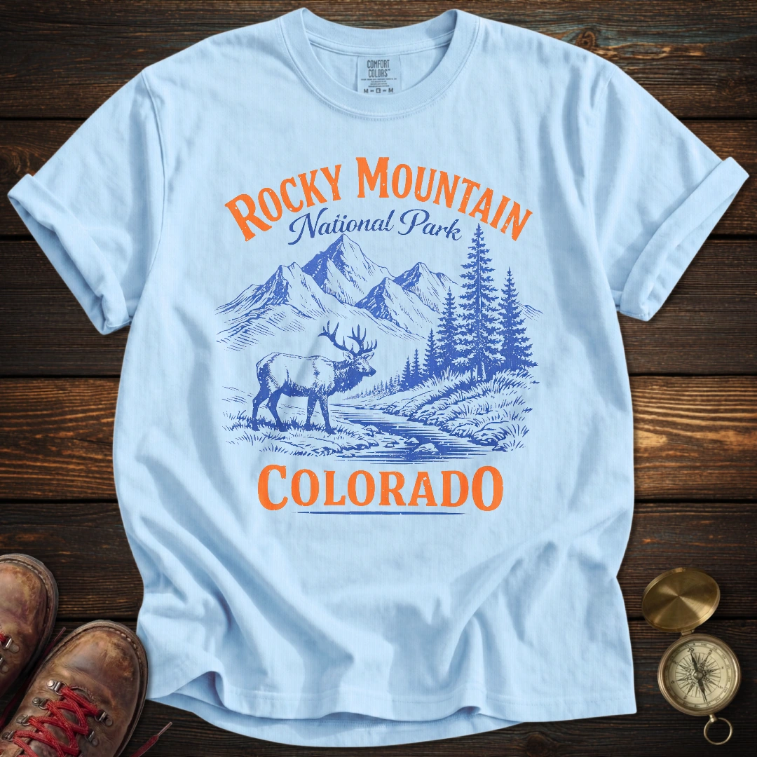 Retro Rocky Mountain National Park T-Shirt