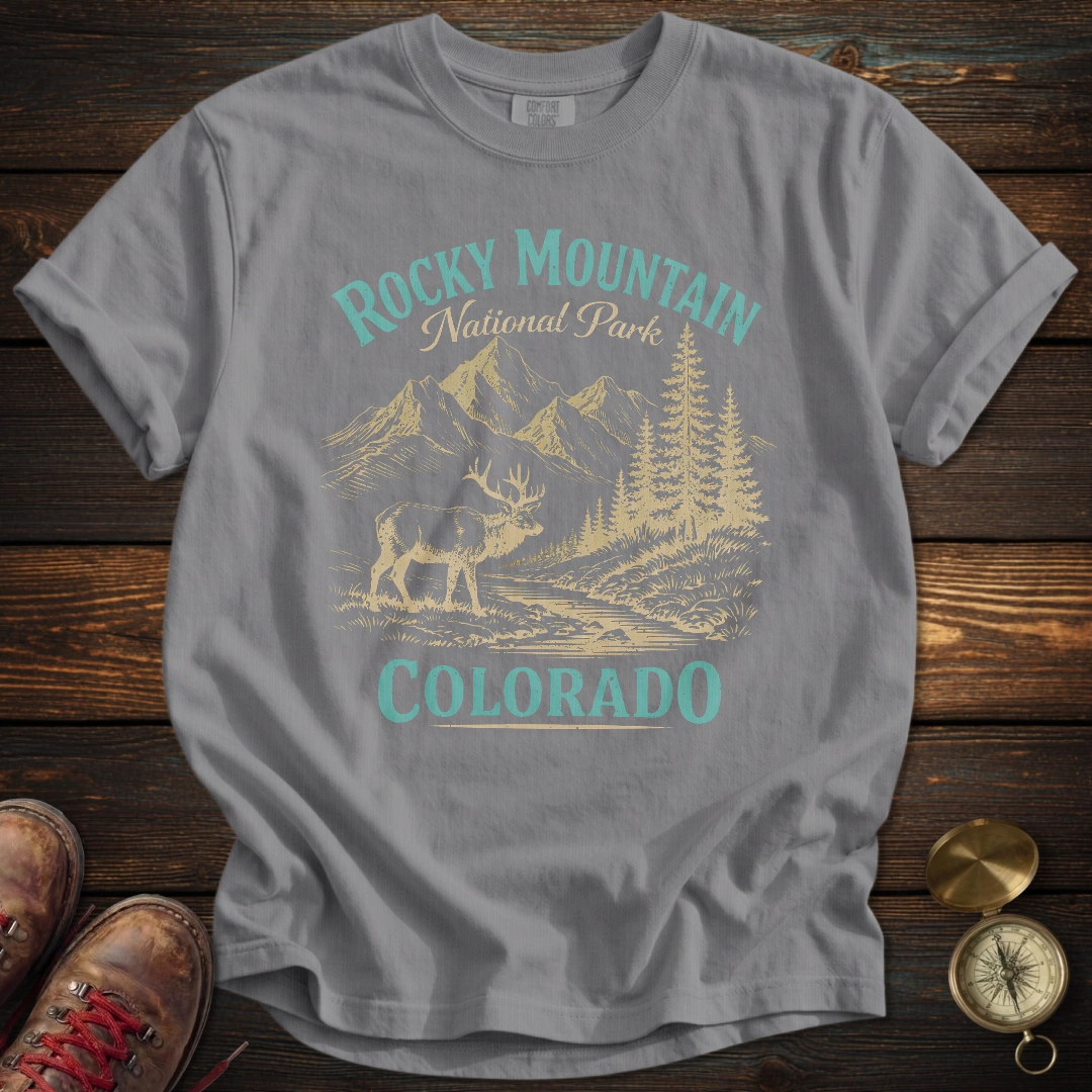 Retro Rocky Mountain National Park T-Shirt