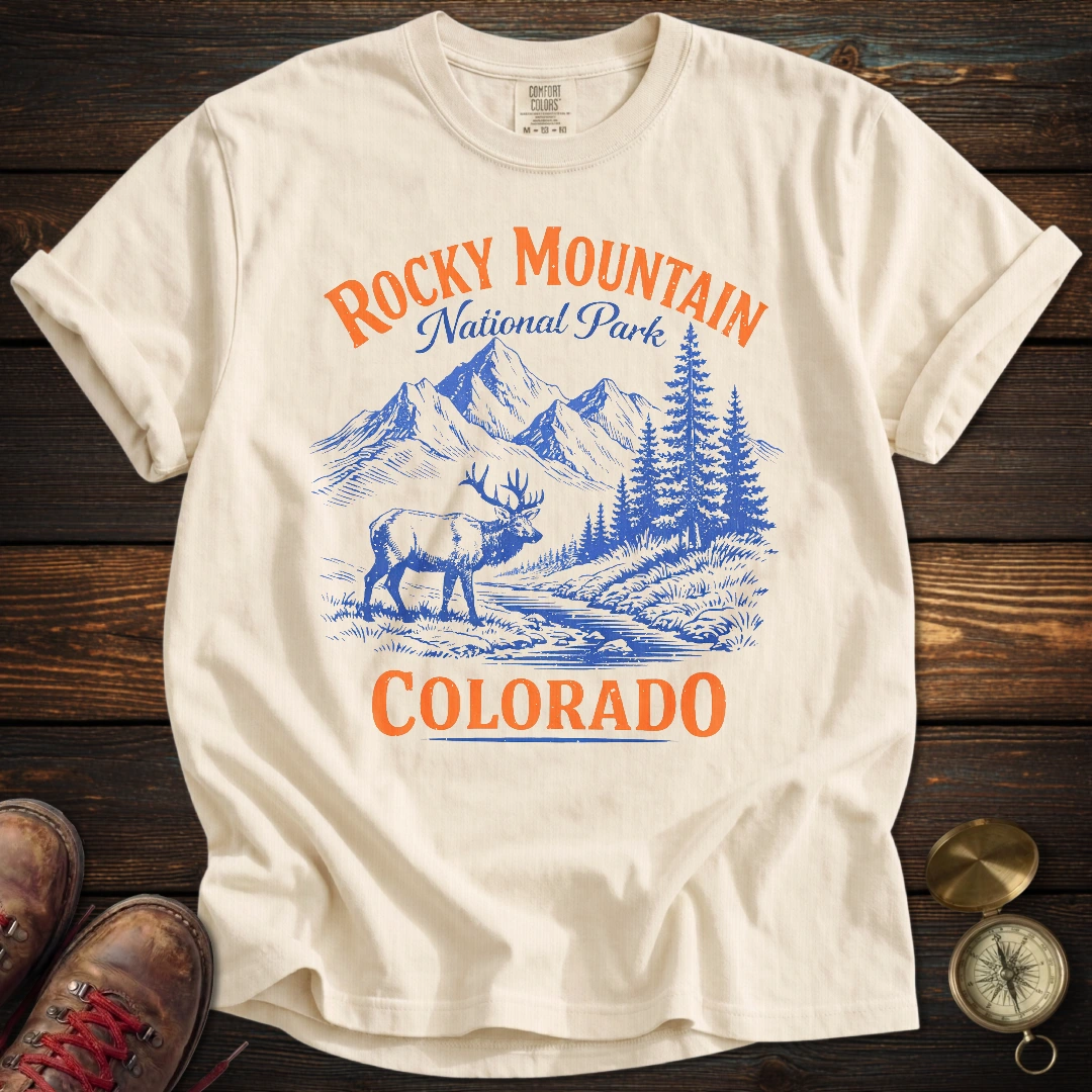 Retro Rocky Mountain National Park T-Shirt