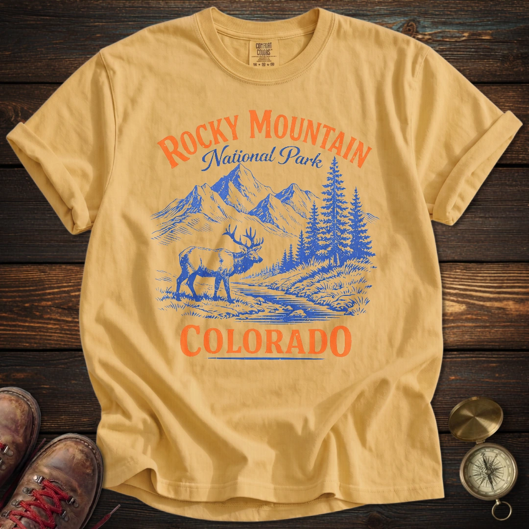 Retro Rocky Mountain National Park T-Shirt