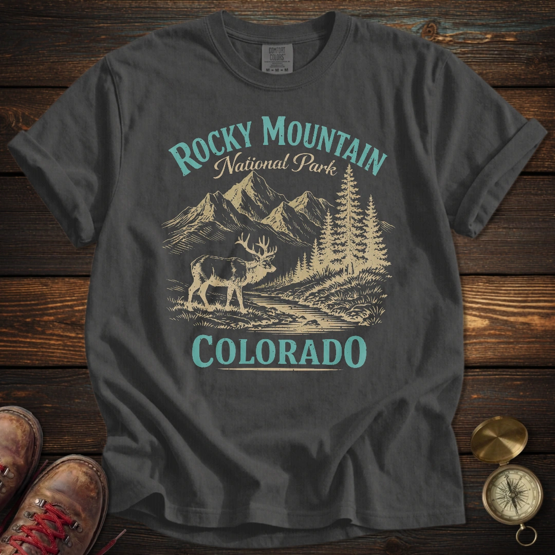 Retro Rocky Mountain National Park T-Shirt