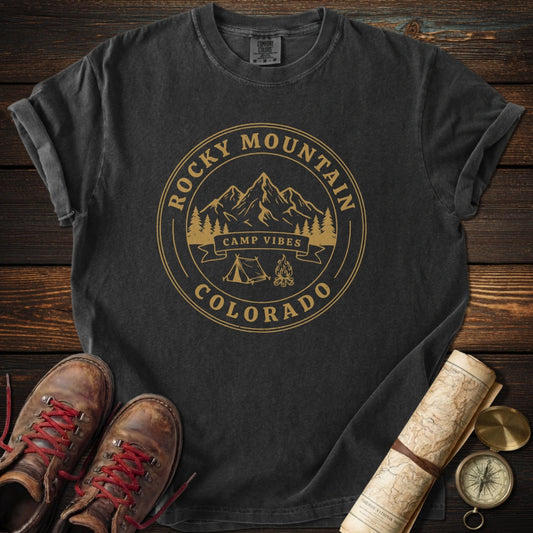 Colorado Camp Vibes Gold T-Shirt