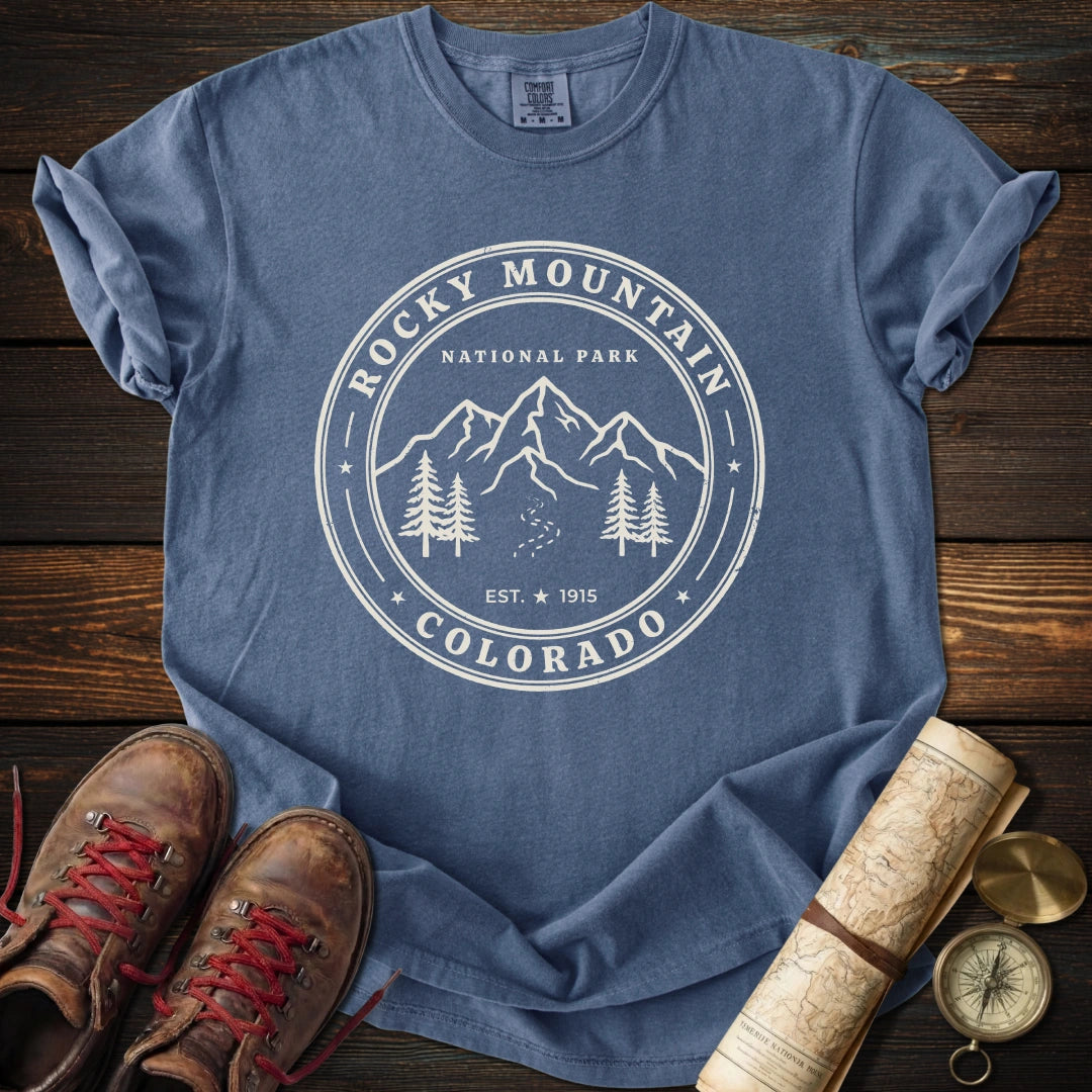 Rocky Mountain Park Badge T-Shirt
