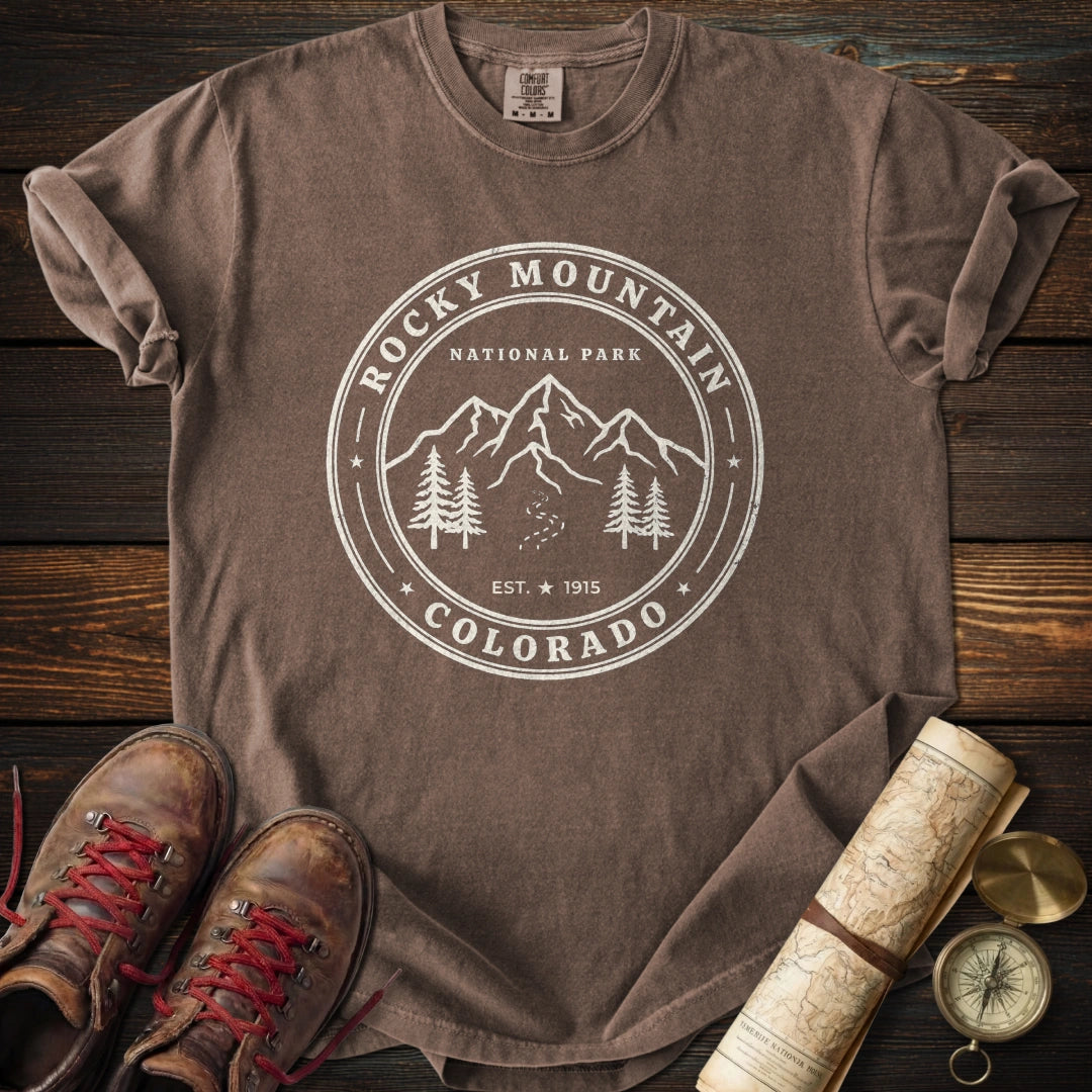 Rocky Mountain Park Badge T-Shirt