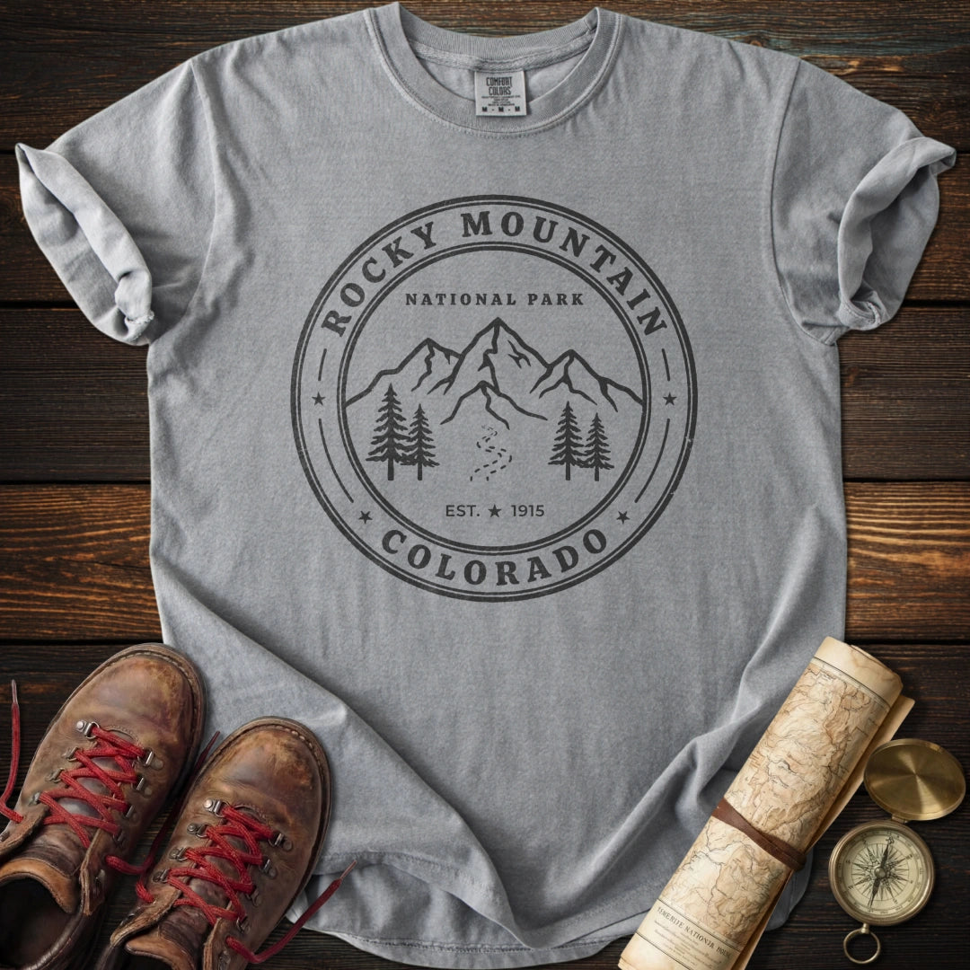 Rocky Mountain Park Badge T-Shirt