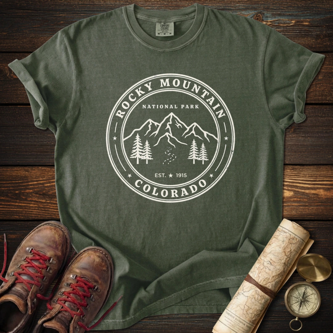 Rocky Mountain Park Badge T-Shirt