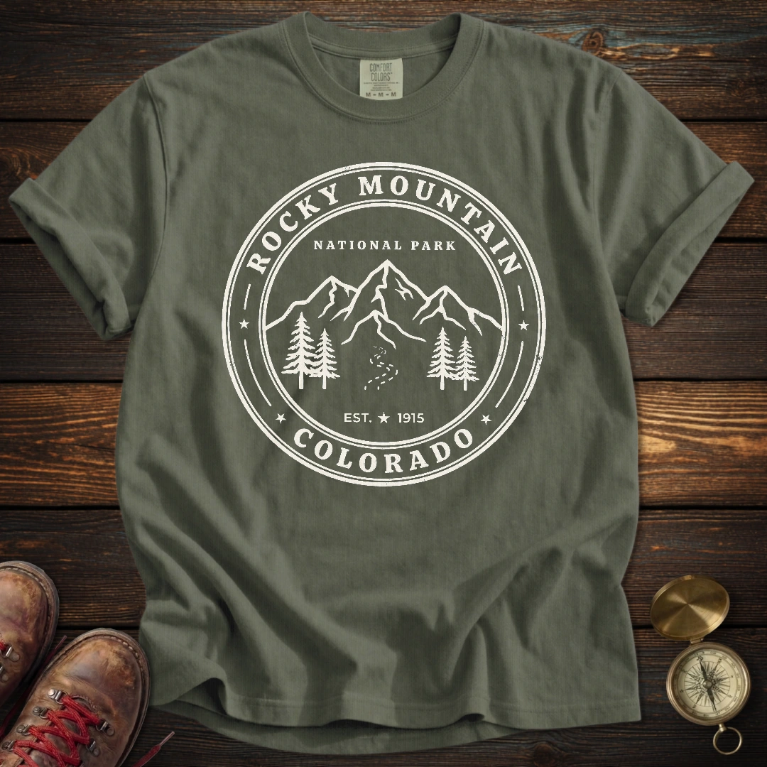 Rocky Mountain Park Badge T-Shirt