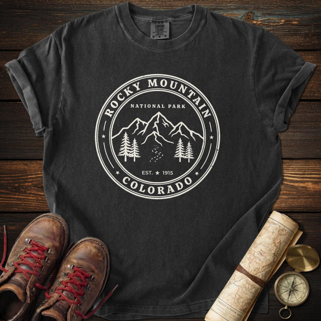Rocky Mountain Park Badge T-Shirt