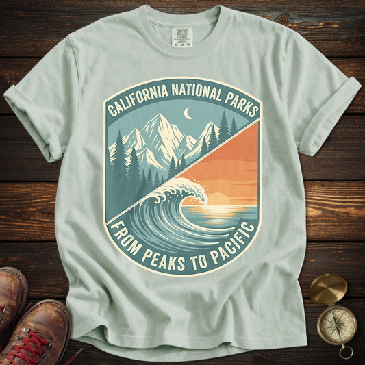California Parks Peaks Pacific T-Shirt