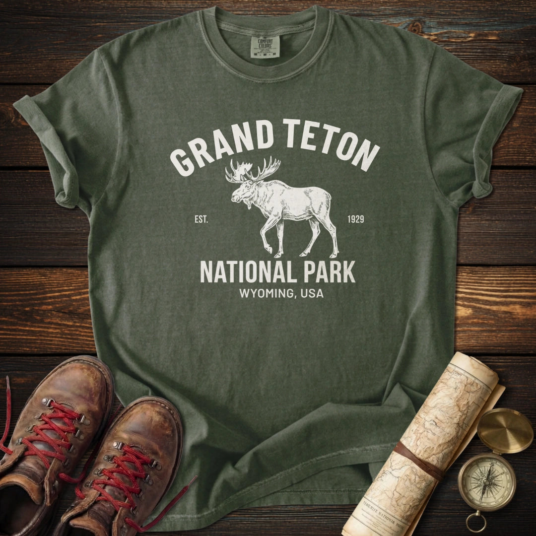 Vintage Grand Teton Moose T-Shirt