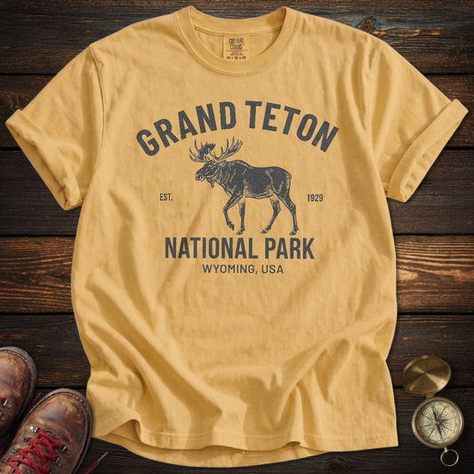 Vintage Grand Teton Moose T-Shirt