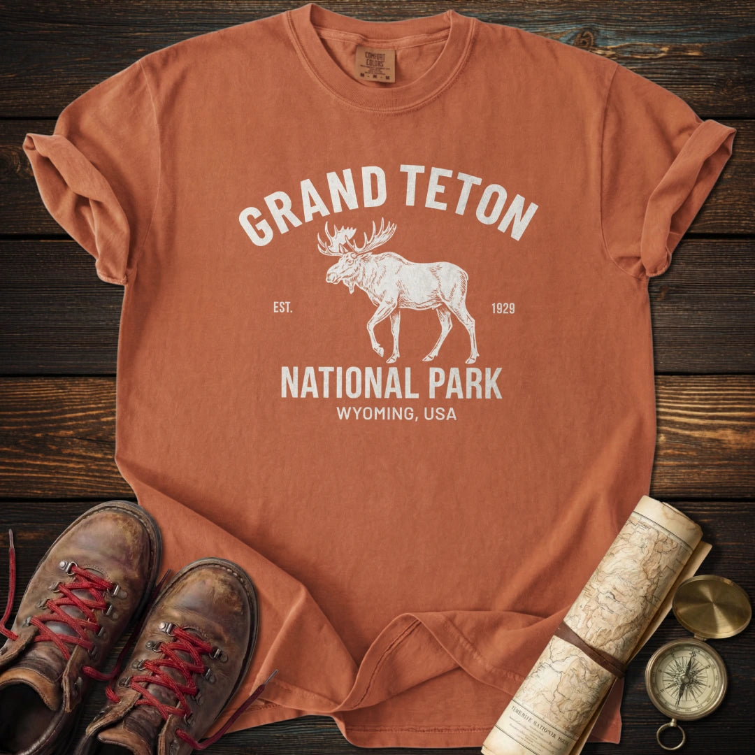 Vintage Grand Teton Moose T-Shirt