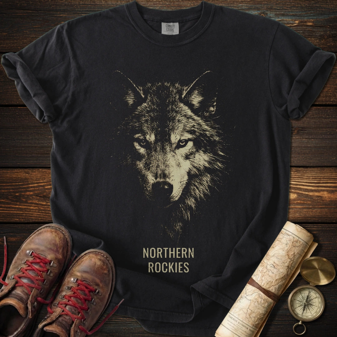 Northern Rockies Wolf Portrait T-Shirt
