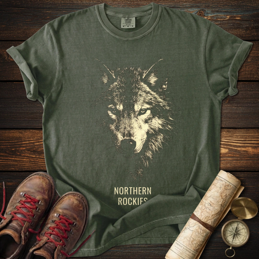 Northern Rockies Wolf Portrait T-Shirt
