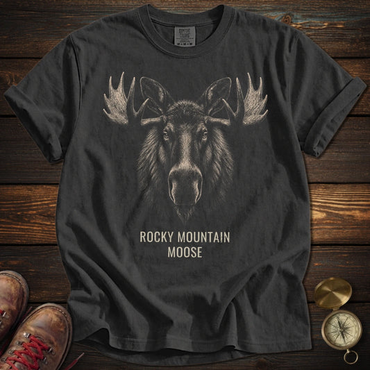 Rocky Mountain Moose Portrait T-Shirt