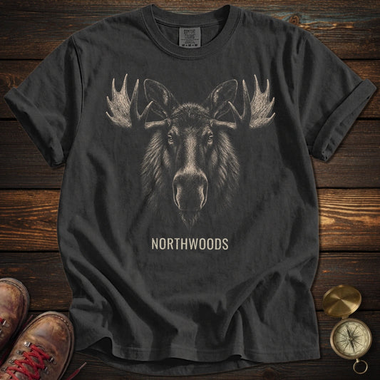 Moose Northwoods Portrait T-Shirt