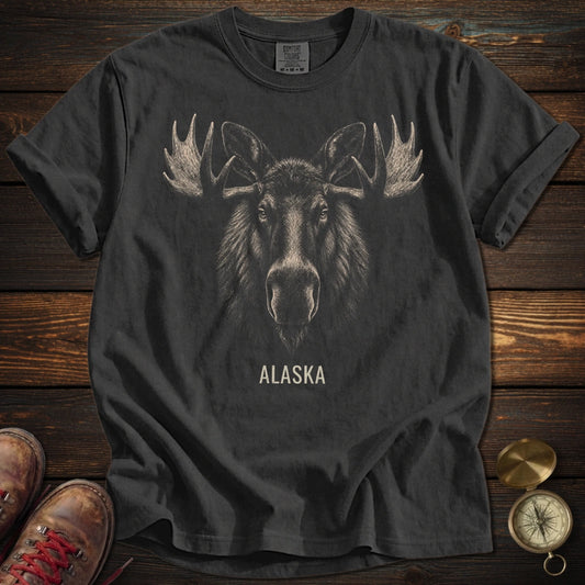 Alaska Moose Portrait T-Shirt