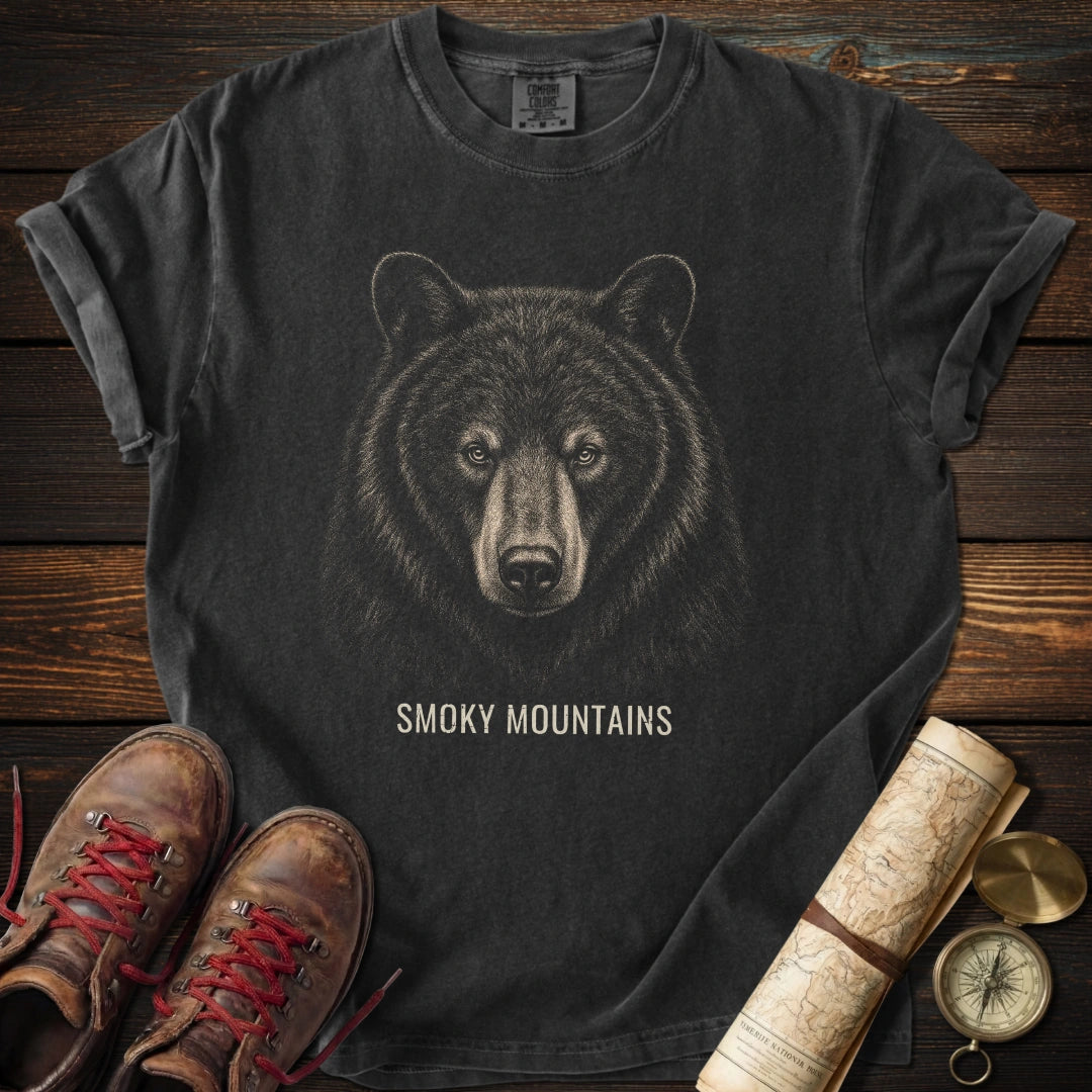 Smoky Mountains Black Bear Portrait T-Shirt