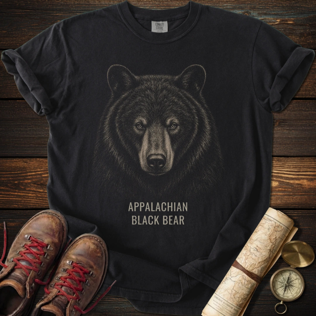 Appalachian Black Bear Portrait T-Shirt