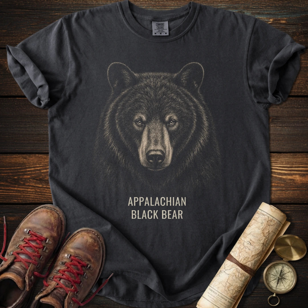 Appalachian Black Bear Portrait T-Shirt