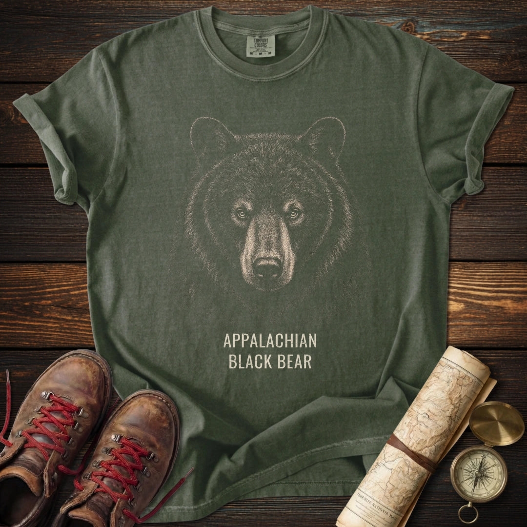 Appalachian Black Bear Portrait T-Shirt