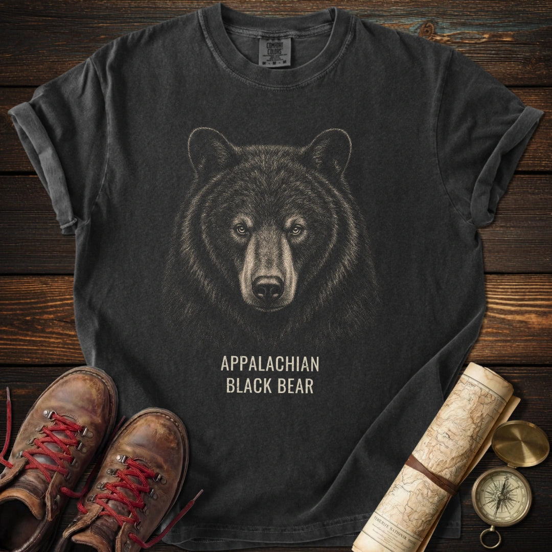 Appalachian Black Bear Portrait T-Shirt